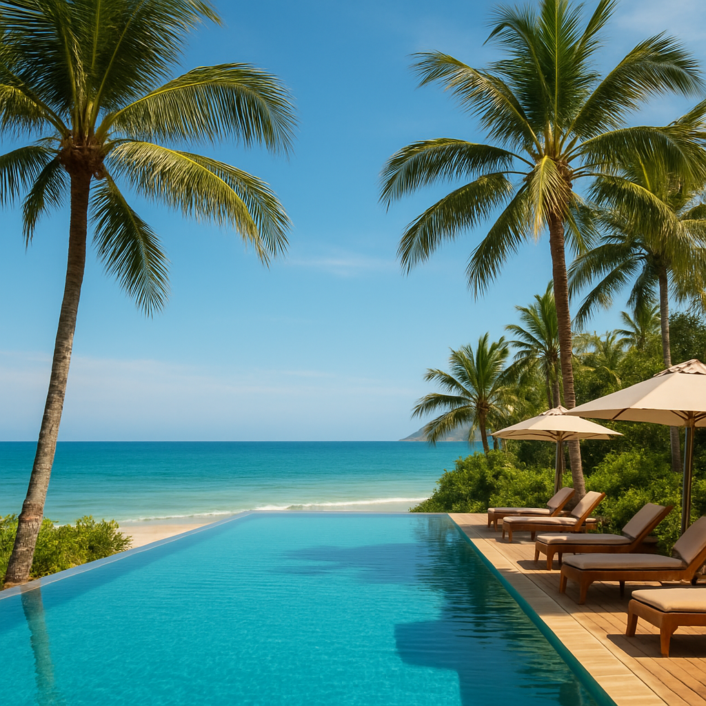 Infinity pool overlooking the ocean